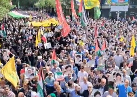 راهپیمایی مردم مشهد در محکومیت جنایات رژیم صهیونیستی