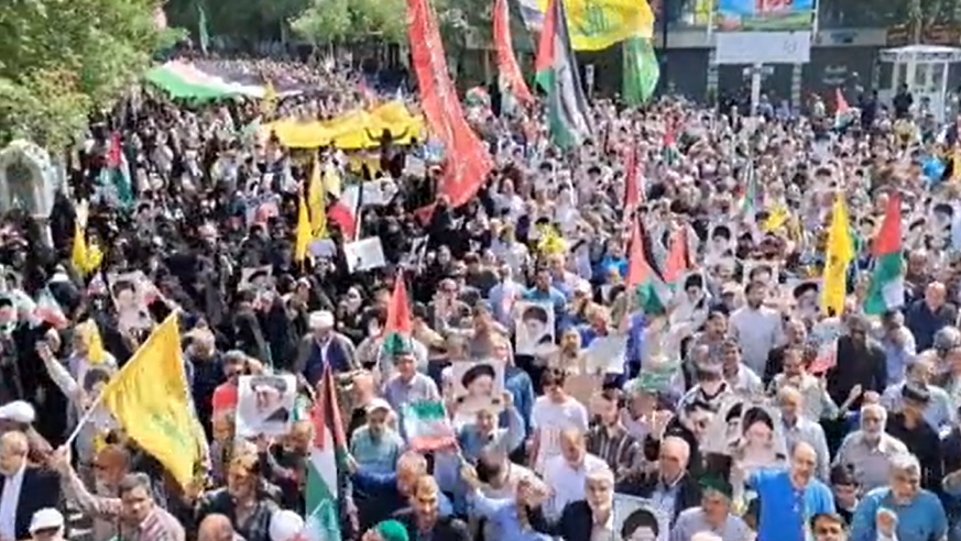 راهپیمایی مردم مشهد در محکومیت جنایات رژیم صهیونیستی