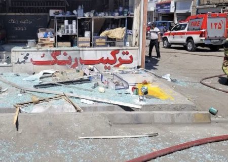 ۲ مصدوم در انفجار یک رنگ فروشی در مشهد