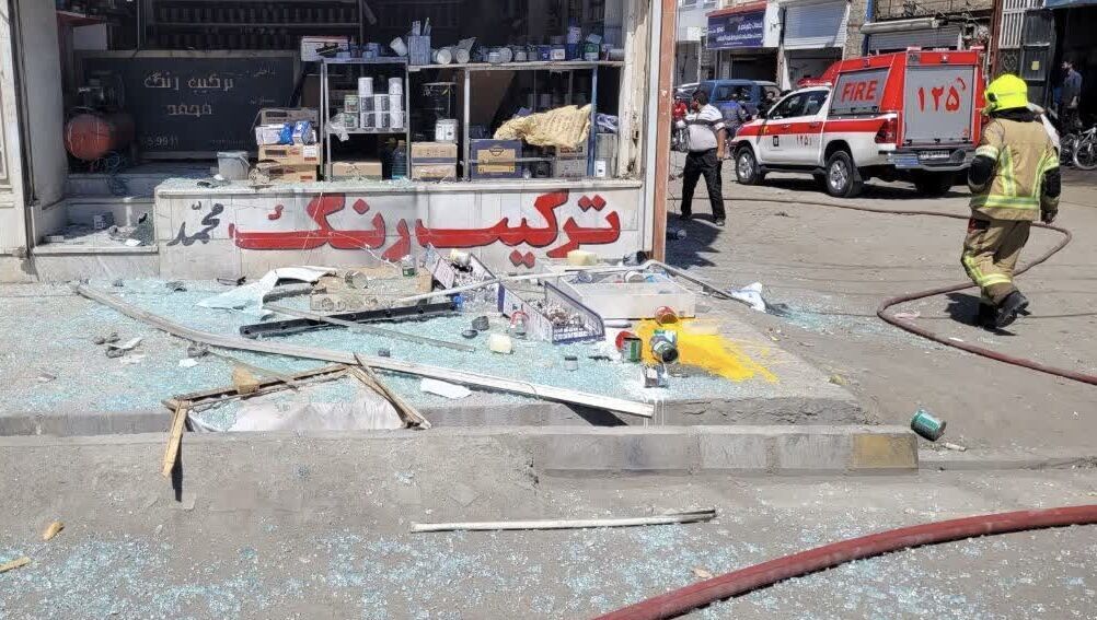 ۲ مصدوم در انفجار یک رنگ فروشی در مشهد