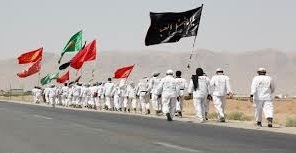 آغاز حرکت کاروان زائران پیاده انصارالحسین از مشهد به کربلا