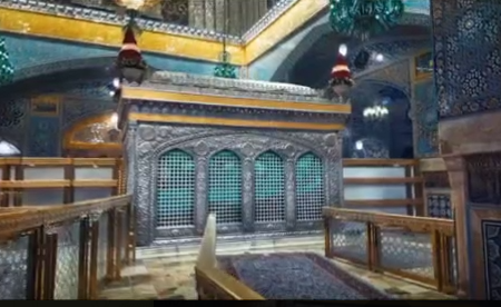 غبارروبی مضجع نورانی امام رضا(ع)+ فیلم