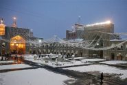 بارش ۱۰ سانتیمتر برف در مشهد