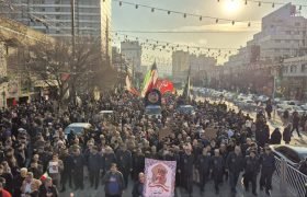 پیکر شهید امنیت «مهدی ظریف» در مشهدتشییع شد