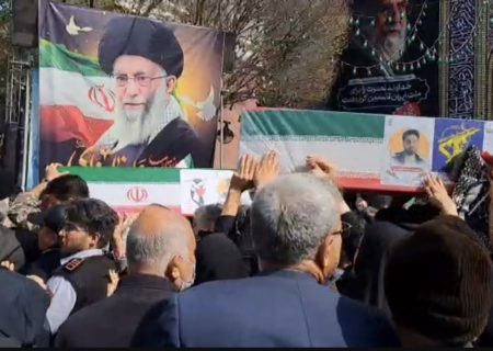 تشییع ۴ شهید جنگ تحمیلی آمریکایی – صهیونی در مشهد