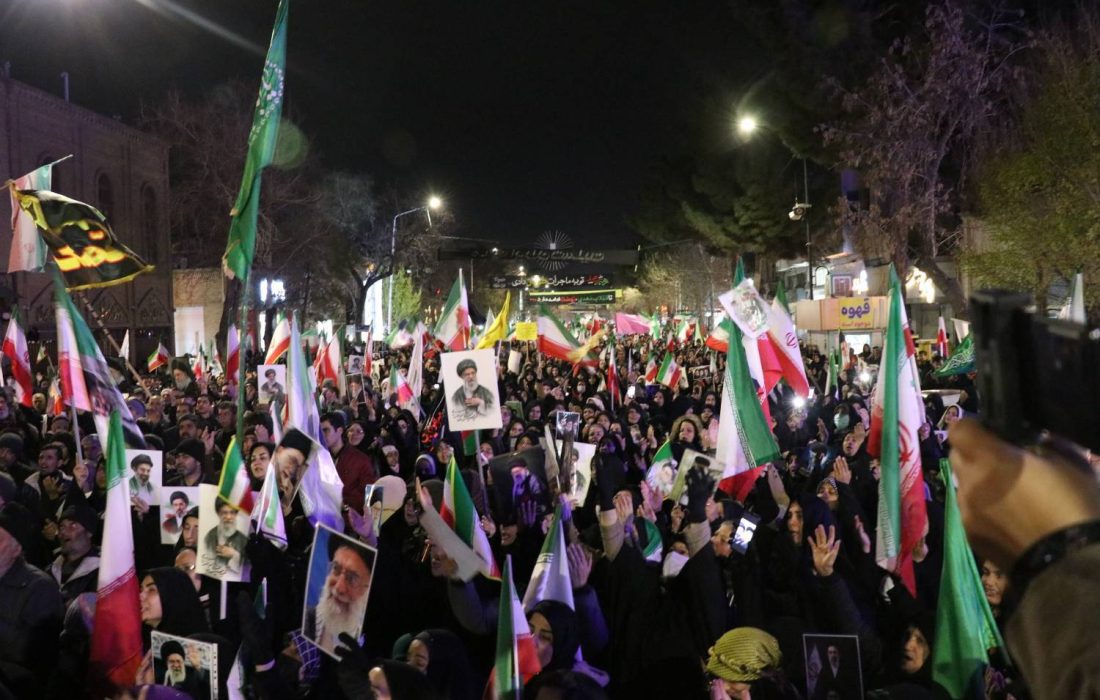 ادامه تجمع های مردمی در شهرهای خراسان رضوی+ تصاویر