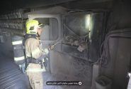 نجات ۴۰ نفر از حریق تابلو برق در پارکینگ یک هتل در مشهد