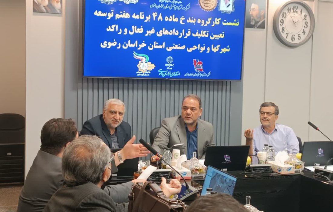 رسیدگی به ۵۴ پرونده در کارگروه ماده ۴۸ شهرکها و نواحی صنعتی استان خراسان رضوی